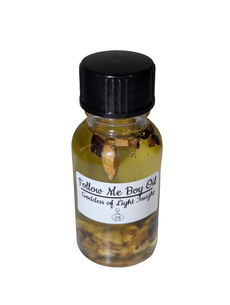 Follow Me Boy Oil – Attraction, Love, and Seduction Ritual Oil (15ml)