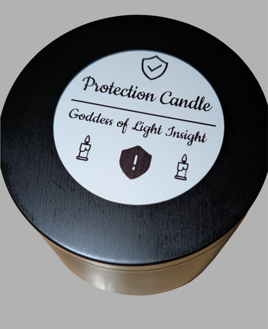 Protection Candle – Spiritual Cleansing, Banishing Negativity & Energy Shield (8oz)