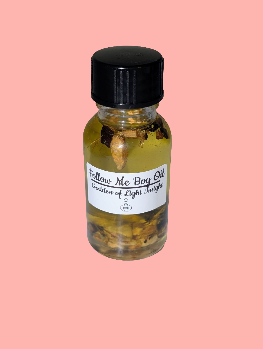 Follow Me Boy Oil – Attraction, Love, and Seduction Ritual Oil (15ml)