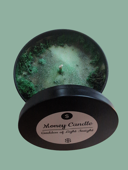 Money Drawing Candle – Attract Wealth & Abundance, Prosperity (8oz)