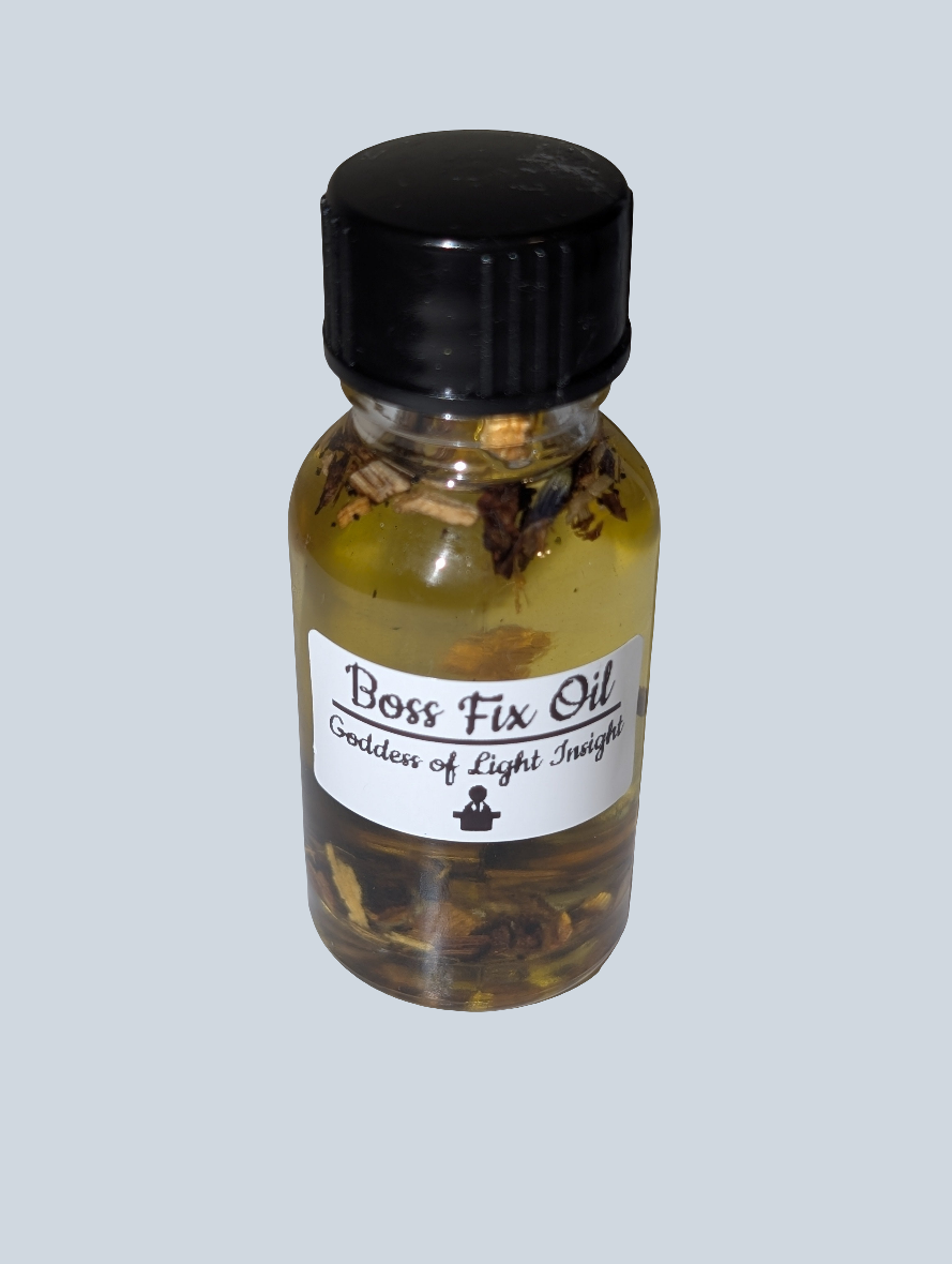 Boss Fix Oil – Ritual Oil for Work, Career, & Authority Influence (15ml)