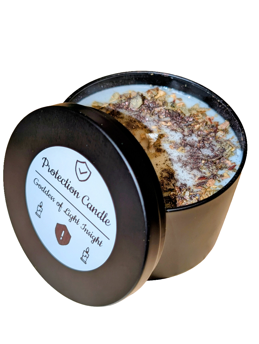 Protection Candle – Spiritual Cleansing, Banishing Negativity & Energy Shield (8oz)