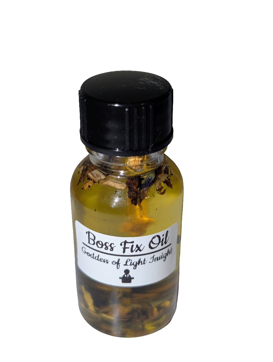 Boss Fix Oil – Ritual Oil for Work, Career, & Authority Influence (15ml)