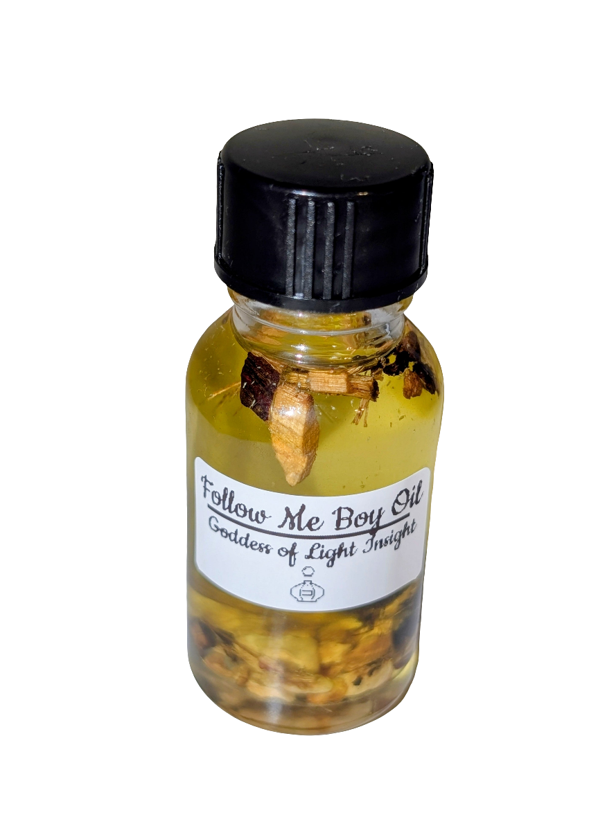 Follow Me Boy Oil – Attraction, Love, and Seduction Ritual Oil (15ml)