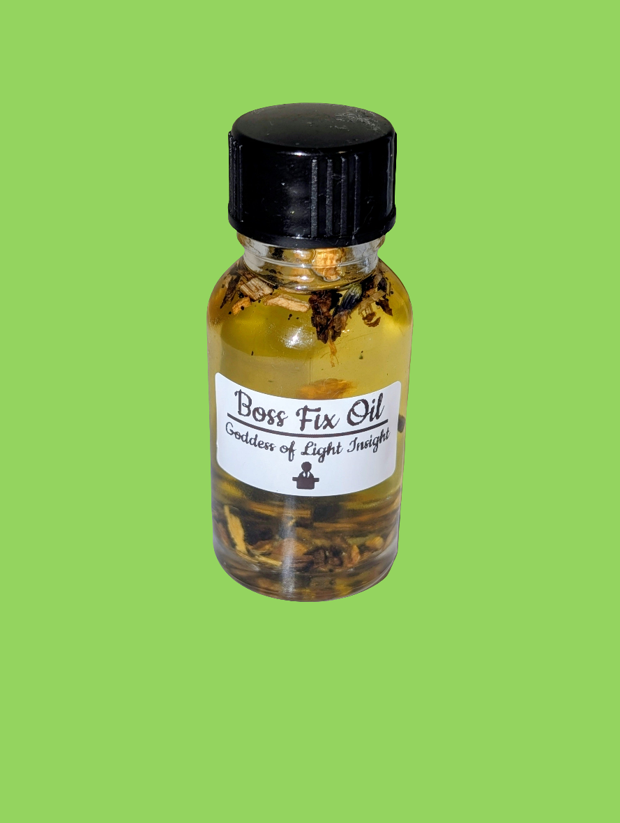 Boss Fix Oil – Ritual Oil for Work, Career, & Authority Influence (15ml)