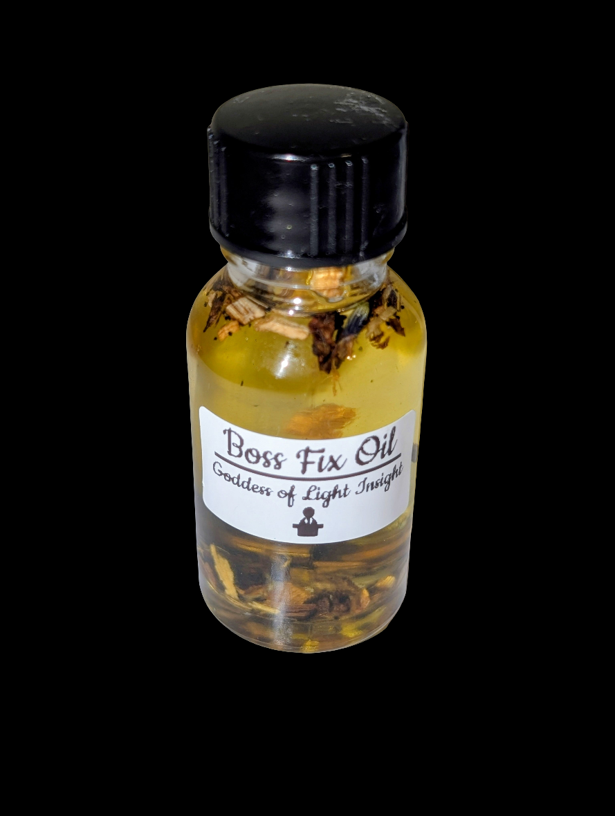 Boss Fix Oil – Ritual Oil for Work, Career, & Authority Influence (15ml)